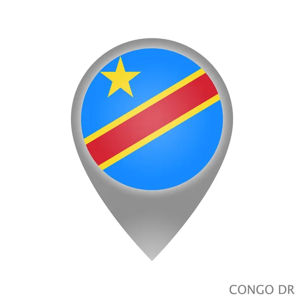 Congo DR punto — Vettoriale Stock