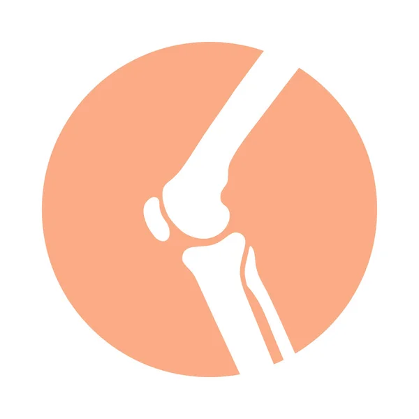 Signo de rodilla — Vector de stock