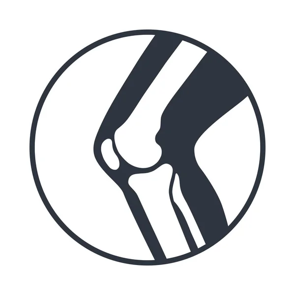 Ícone do joelho — Vetor de Stock