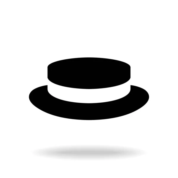 Boater sombrero — Vector de stock