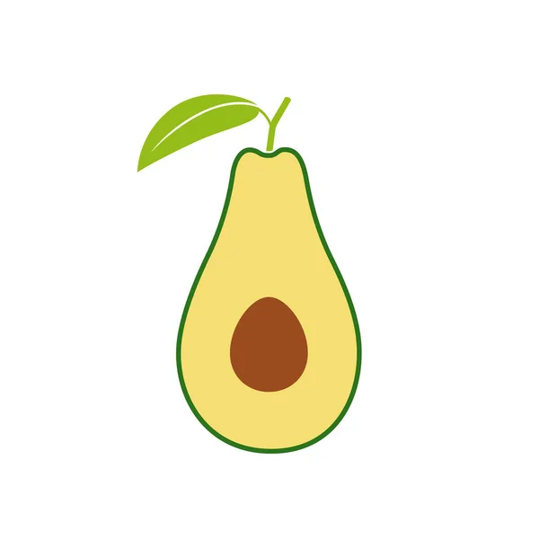 Avocado symbol — Stock Vector