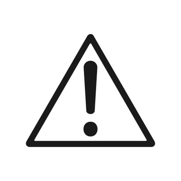 Знак Внимания Опасность Предупреждение Символ Опасности Изолированный Треугольник Восклицательным Знаком — стоковый вектор