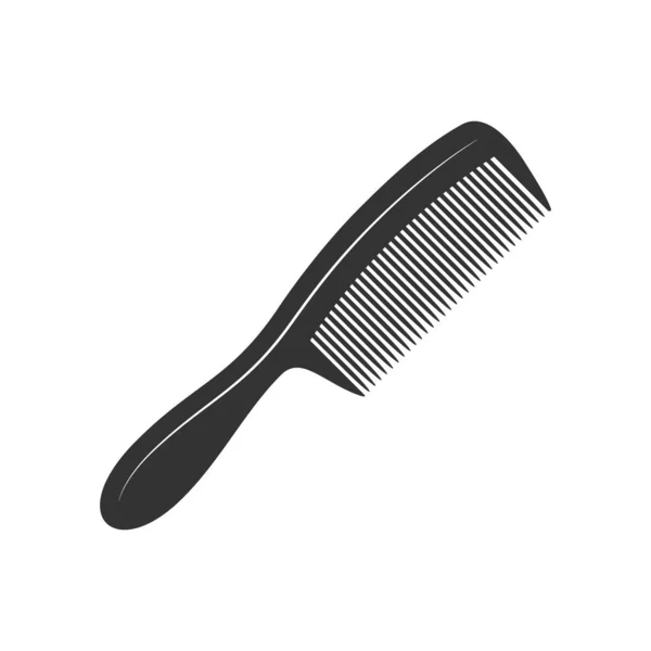 Haarbürsten Ikone Kamm Schild Isoliert Auf Weißem Hintergrund Barbershop Symbole — Stockvektor