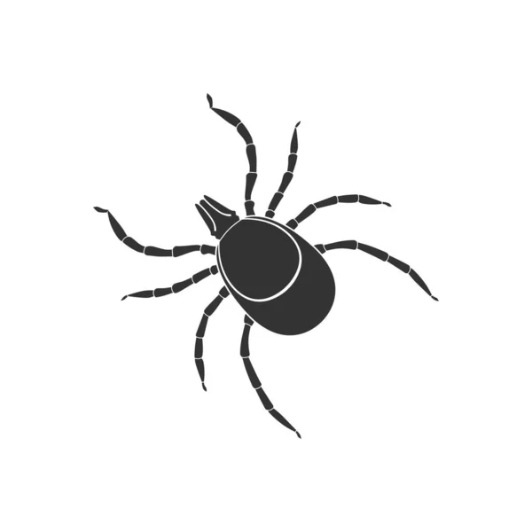 Ikona Graficzna Mite Czarny Znak Zbliżenie Odizolowany Białym Tle Ilustracja — Wektor stockowy