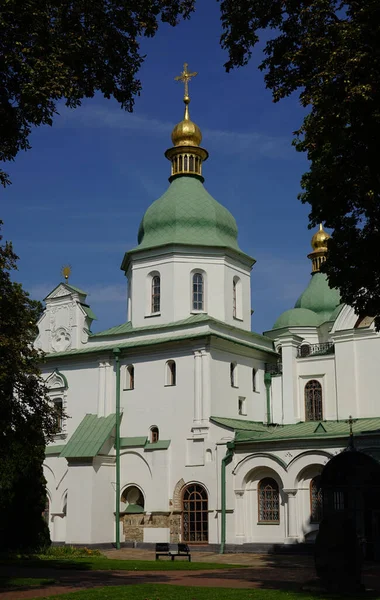 Katedra Chrześcijańska Centrum Kijowa Dekoracyjne Modelowanie Dzwonnicy — Zdjęcie stockowe