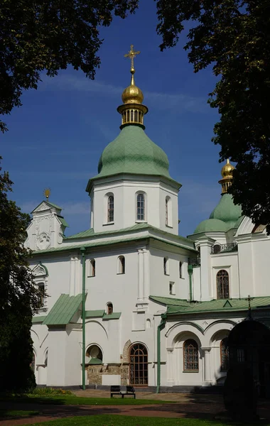 Христианский Собор Центре Киева Декоративное Моделирование Колокольни — стоковое фото