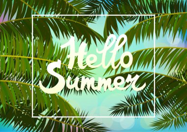 Vektör Bayrağı Yaz tatili ve seyahat tasarımı