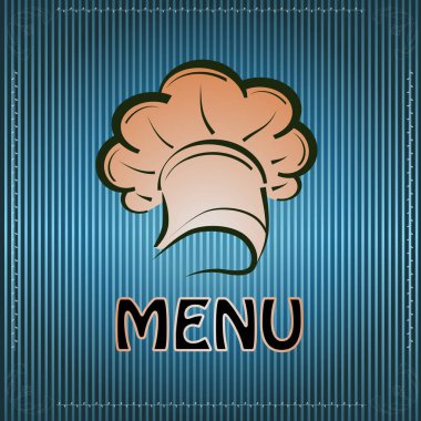 Restoran ve kafe, bar için vektör banner. Bir kap yemek.