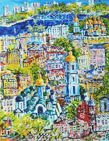 Kiev yağlı boya resimleri muhteşem görünümü. Güzel Sanatlar