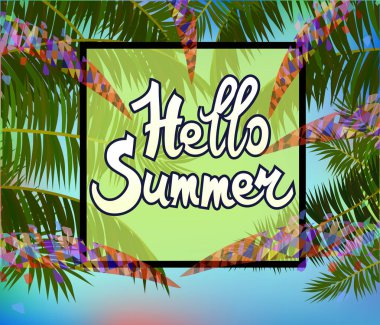 Vektör Bayrağı Yaz tatili ve seyahat tasarımı