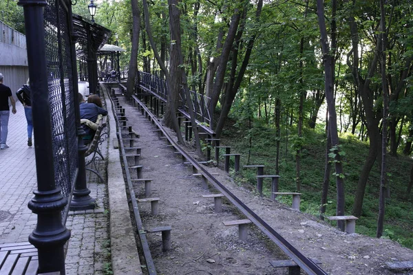 Металеві Труби Землі Основа Велосипедної Доріжки — стокове фото