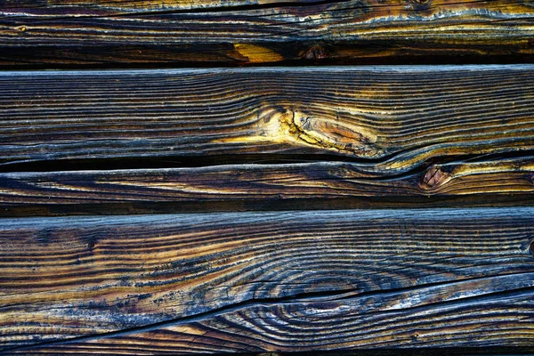 Pozadí Textury Staré Dřevěné Desky Polokruhová Kulatina Chýše — Stock fotografie