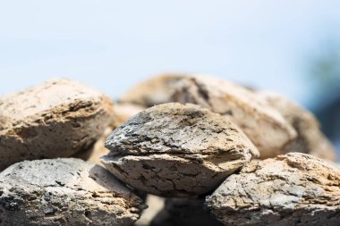 Bir lav kullanılan taş dokusuna bir ızgara için kayalar