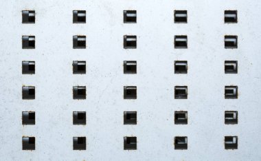 Metal kafes yakın çekim. Doku paslı gri metal Mesh