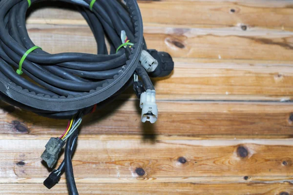 Kabel Gäng Transformatorstation Elektriska Ledningar — Stockfoto