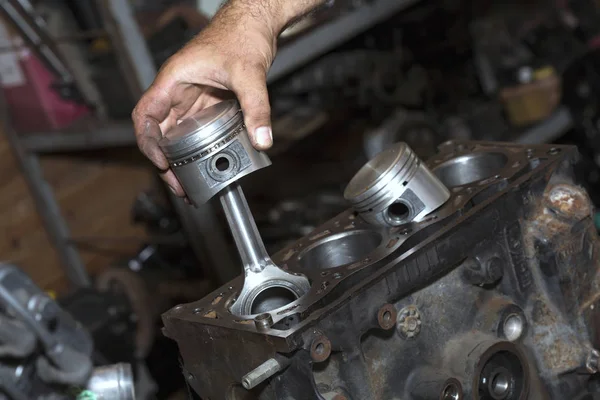Piston Connecting Rod Internal Combustion Engine — Stock Photo, Image
