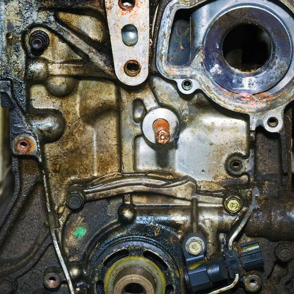 Car Engine Intake Side Receiver Closeup Service — Stock Photo, Image