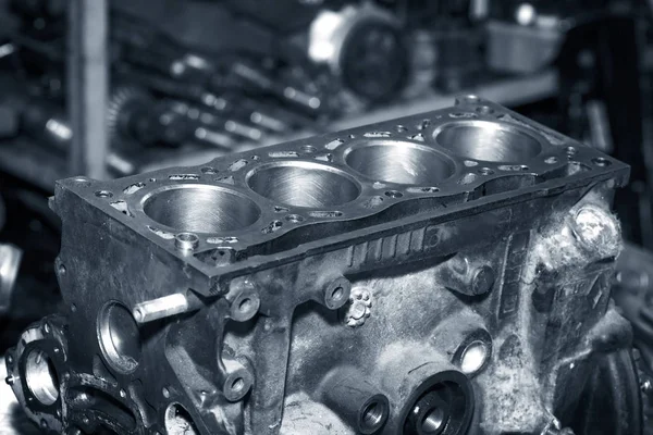 Car Engine Intake Side Receiver Closeup Service — Stock Photo, Image