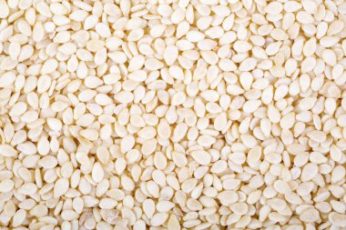 Sesamum indicum susam bilimsel adıdır. Closeup tahıl, arka plan kullan.