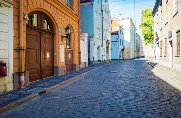 Strada Senza Gente 2020 Europa Lettonia Riga — Foto Stock