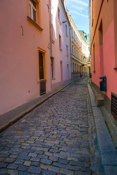 Straße Ohne Menschen 2020 Europa Lettland Riga — Stockfoto