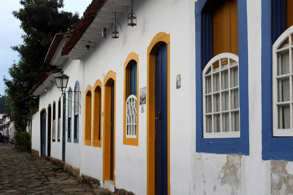 Domy Zabytkowym Mieście Paraty Rio Janeiro Brazylia — Zdjęcie stockowe