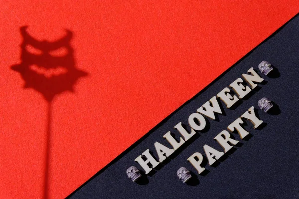 Vorlage Für Ein Plakat Für Eine Halloween Party Eine Inschrift — Stockfoto