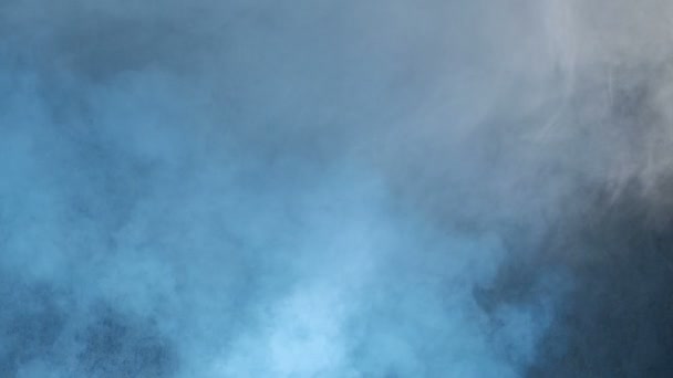 Puff Smoke Fills Dark Room Concept Explosion Fire Smoky Checker — Stock Video