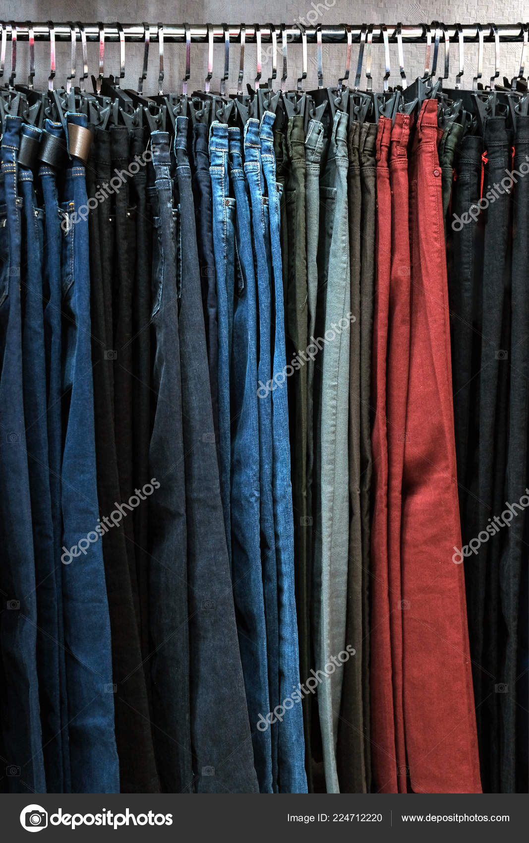 different colors of denim