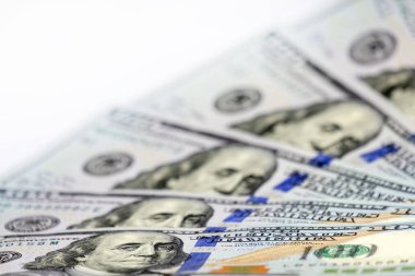 Bulanık. Yeni yüz bizi dolar faturaları gibi bir fan vardır. Alan, küçük Dof, seçici odak sığ derinliği. Mali veya iş arka Tasarımcısı.