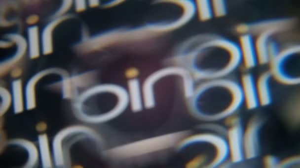 2019 Kína Absztrakt Mozgó Háttér Kaleidoszkóp Stílusban Microsoft Bing Számítógép — Stock videók