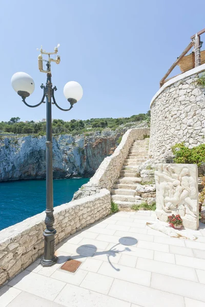 Apulie Itálie Grotta Zinzulusa Schodiště Slavnou Jeskyni Zinzulusa — Stock fotografie