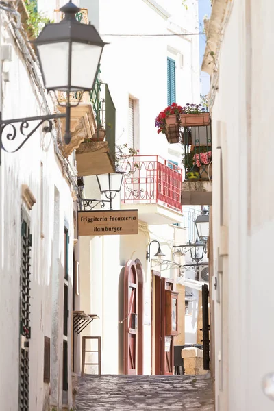 Otranto Apulia Talya Eski Şehir Otranto Talya Içinde Güzel Bir — Stok fotoğraf