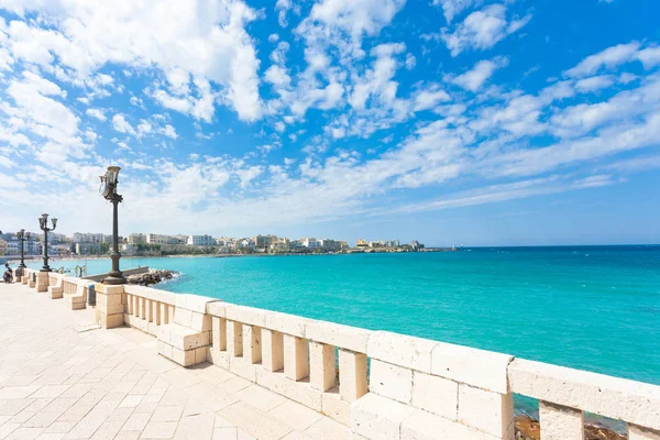 Otranto Itálie Rozhledna Promenády Otranto Itálii — Stock fotografie