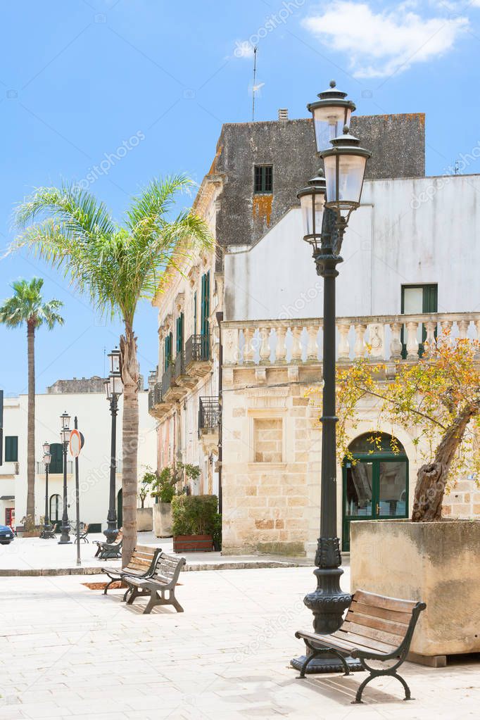 Specchia, Apulia, Italy - Beautiful old city center of Specchia