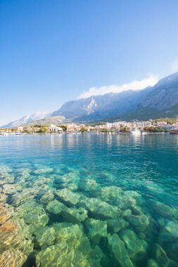 Makarska, Dalmaçya, Hırvatistan - Akdeniz s temiz su