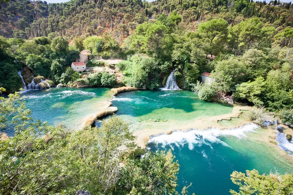 Krka, Sibenik, Hırvatistan - Kr içinde doğanın güzelliği zevk