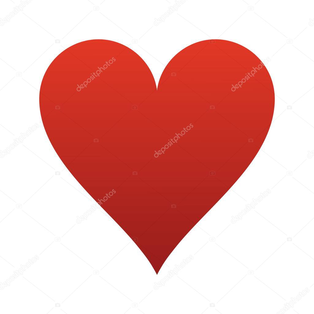 Vector Heart icon for print, gift, web, scrap and patchwork.