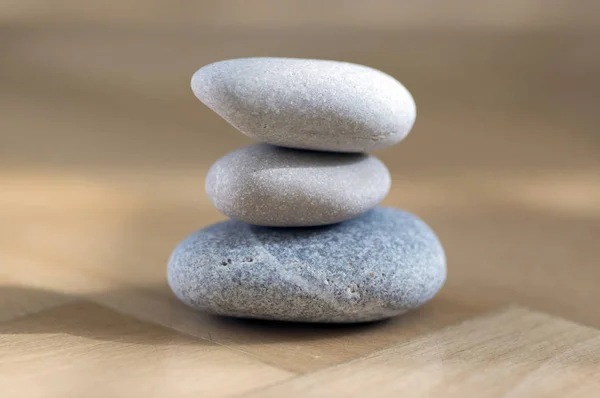 Grupo Piedras Zen Pila Torre Guijarros Meditación Gris Sobre Fondo — Foto de Stock