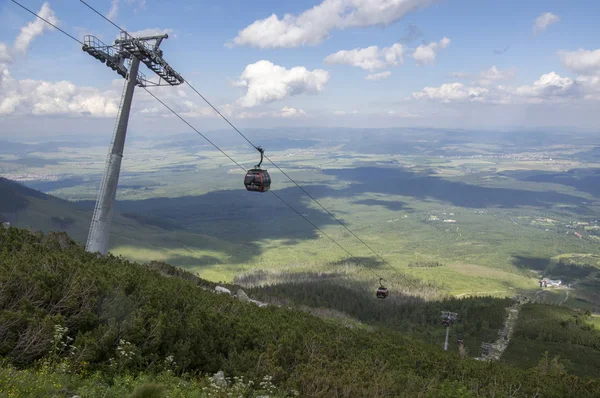 Skalnaté Pleso Vysoké Tatry Slovensko Července 2017 Lanovka Tatranské Lomnice — Stock fotografie