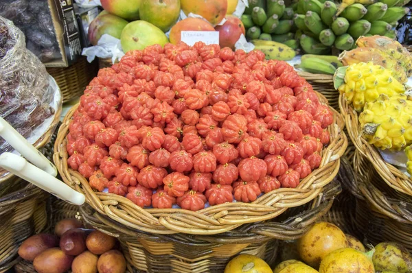 Mercado Dos Lavradores Frukt Marknaden Funchal Madeira April 2017 Köpare — Stockfoto