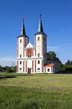 Barok kilise St. Margaret, Chrast, Podlazice Köyü, Çek Cumhuriyeti, Europe