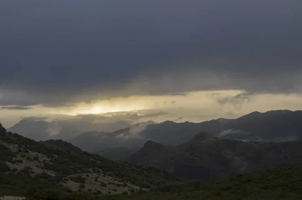 Pico Arieiro Mountain Surroundings Amazing Magic Landscape Incredible Views Heavy — Stock Photo, Image