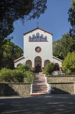 Rodos Adası, İtalyan köyü Compochiaro, Rodos, Yunanistan'ın merkezinde Eleousa Kilisesi