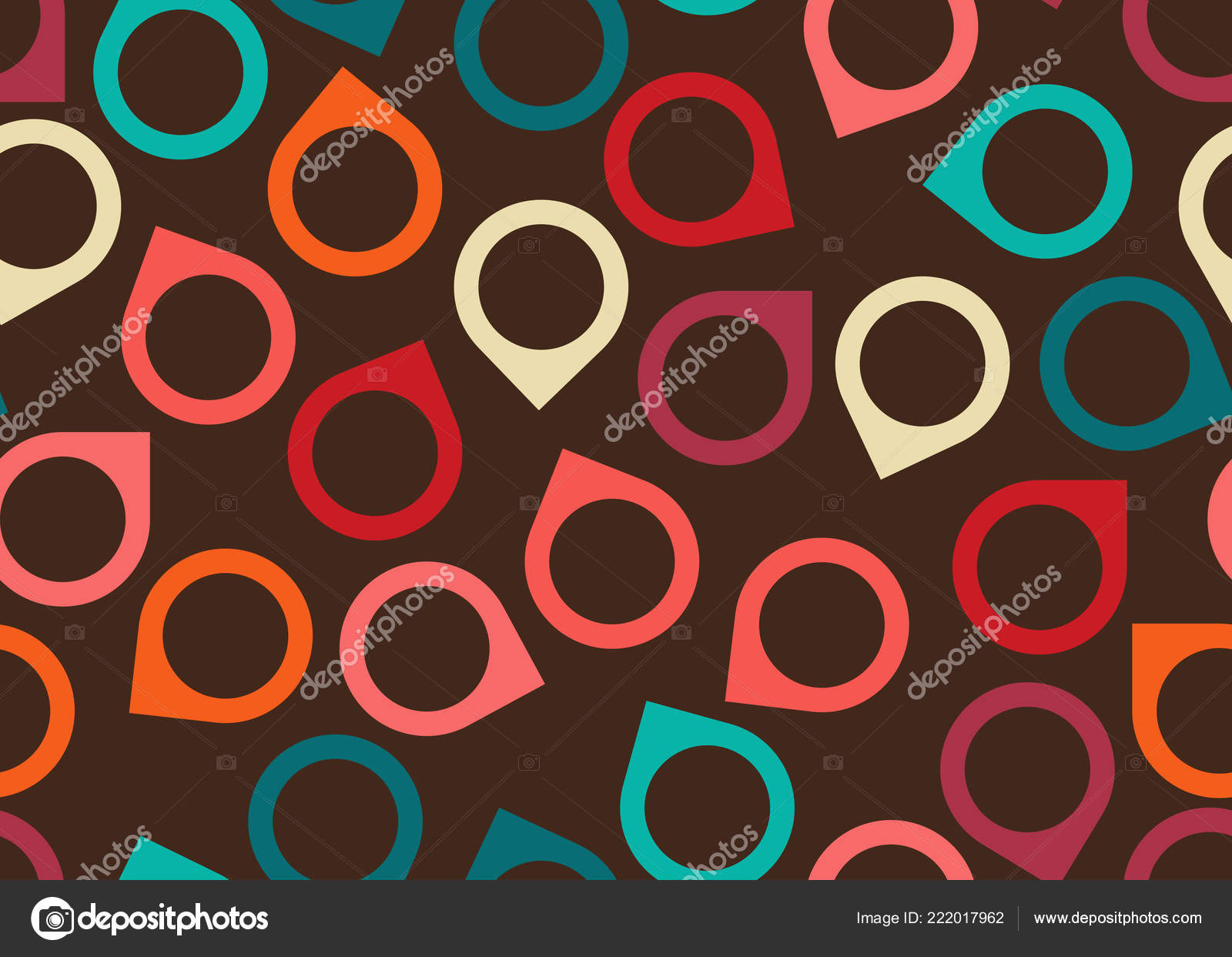 Papel Parede Retrô Parede Plano Fundo Sem Emenda Vetores De Stock