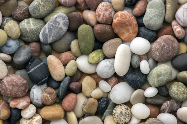 Pequeños Guijarros Coloridos Fondo Simplicidad Luz Del Día Piedras —  Fotos de Stock