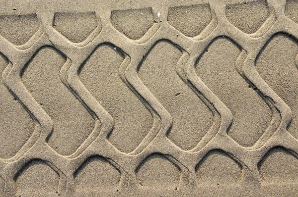 Tire Sample Sand Background Beige Fine Sand Sand Surface Beach — Stock Photo, Image