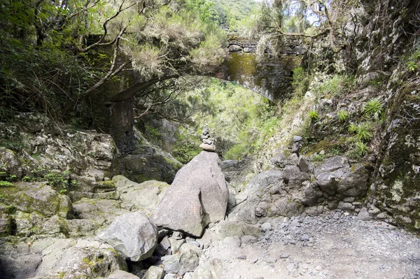Камень Мостом Рабакал Остров Мадейра Португалия — стоковое фото