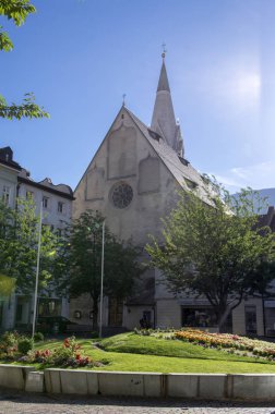 Beyaz Kule, Gotik tarzı, Saint Michael parish Kilisesi, Brixen, Bozen, İtalya, Avrupa