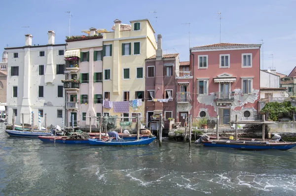 Juin 2017 Journée Ensoleillée Chioggia Mode Vie Dans Les Maisons — Photo